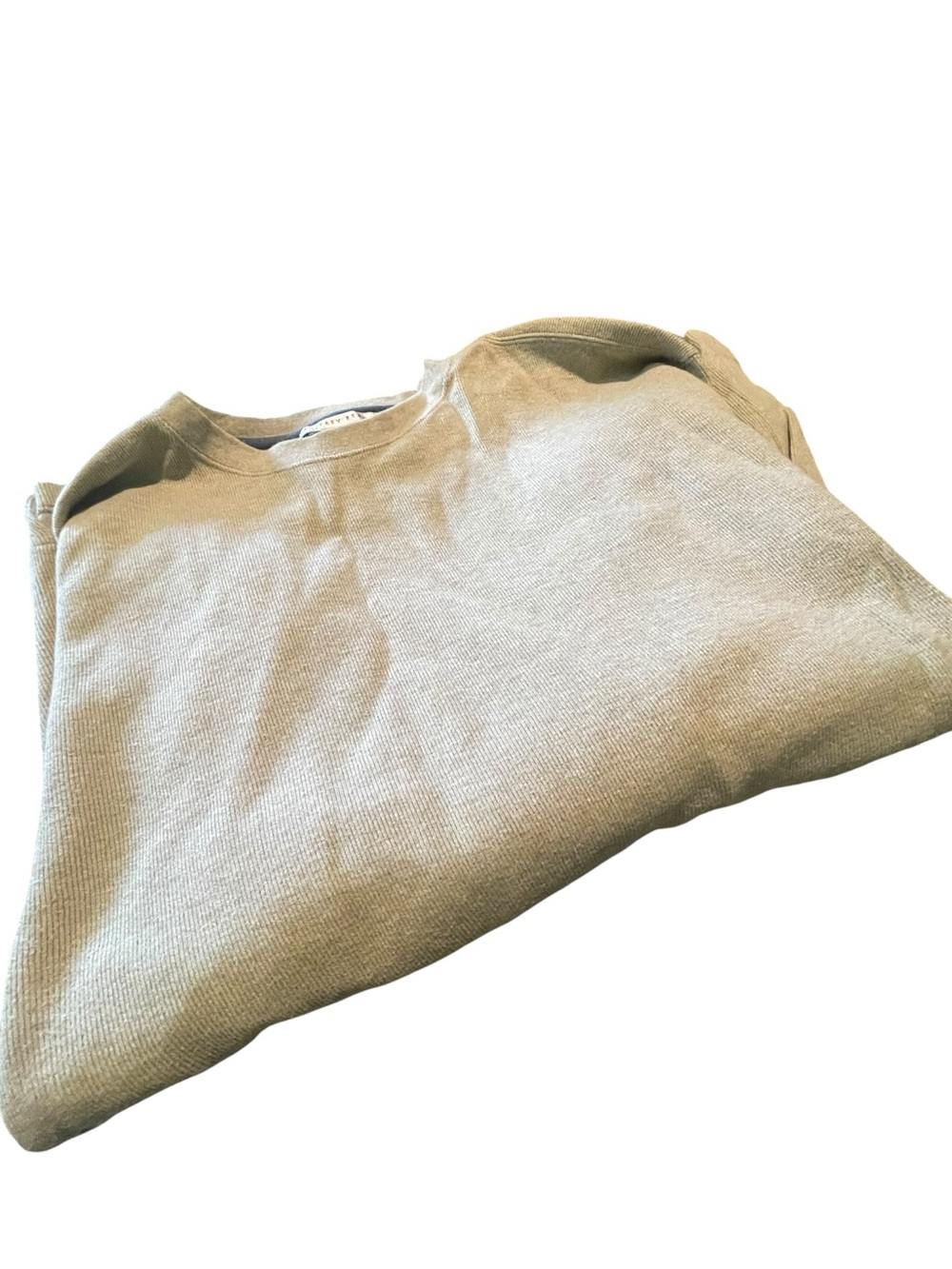 Geoffrey Beene Men's Light Olive Green Crewneck Sweater